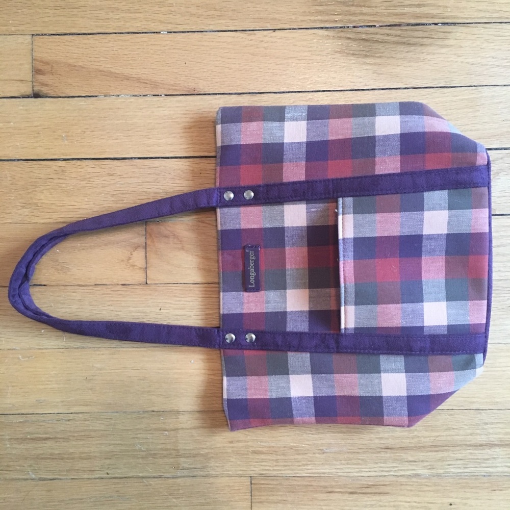 Longaberger plaid purse/handbag